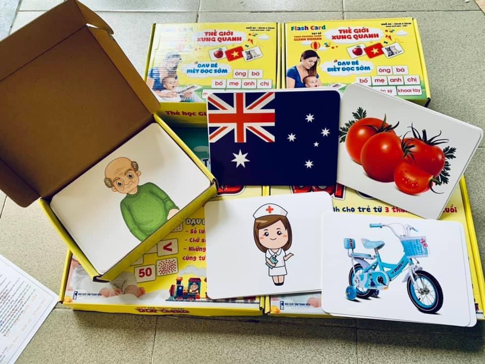 Flash card 2 trong 1 - Dạy Trẻ về Thế giới xung quanh Theo Phương pháp giáo dục sớm của Glenn Domann song ngữ Anh Việt